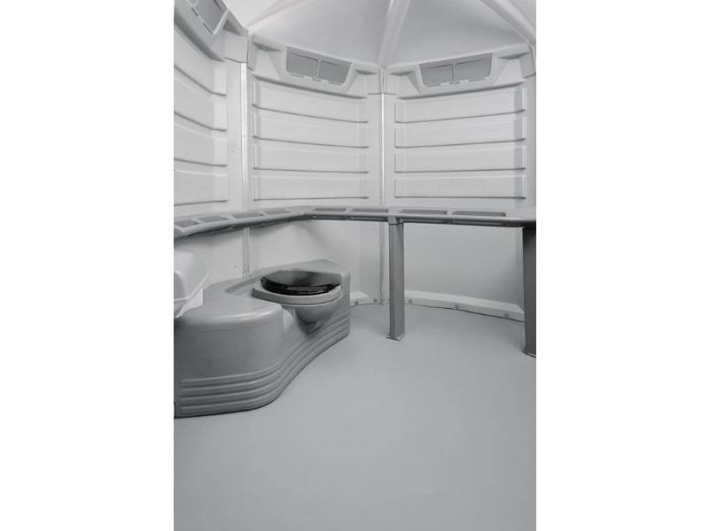ADA Accessible portable toilet - interior view