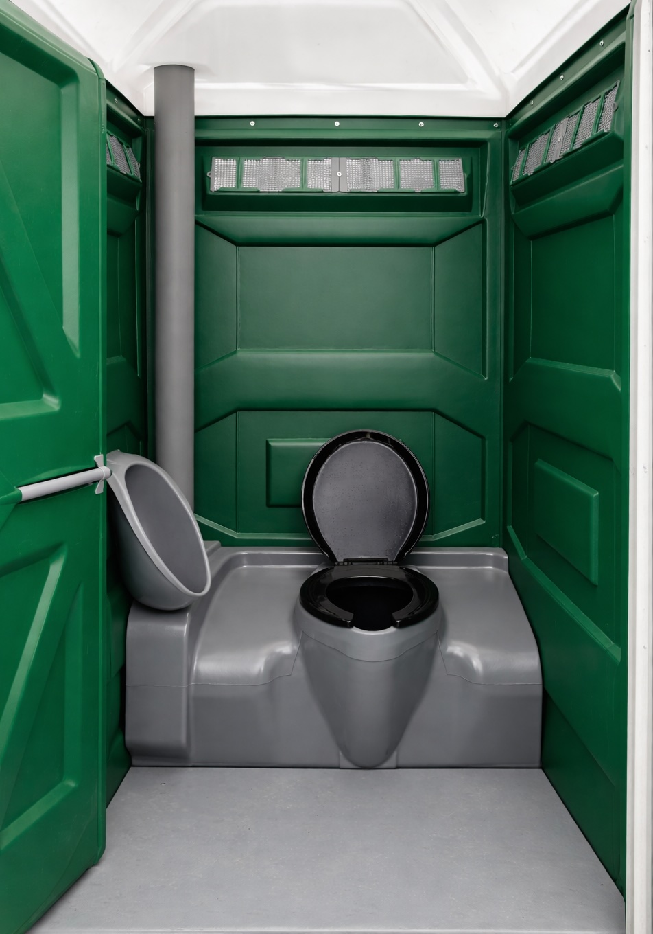 Standard portable toilet - interior view